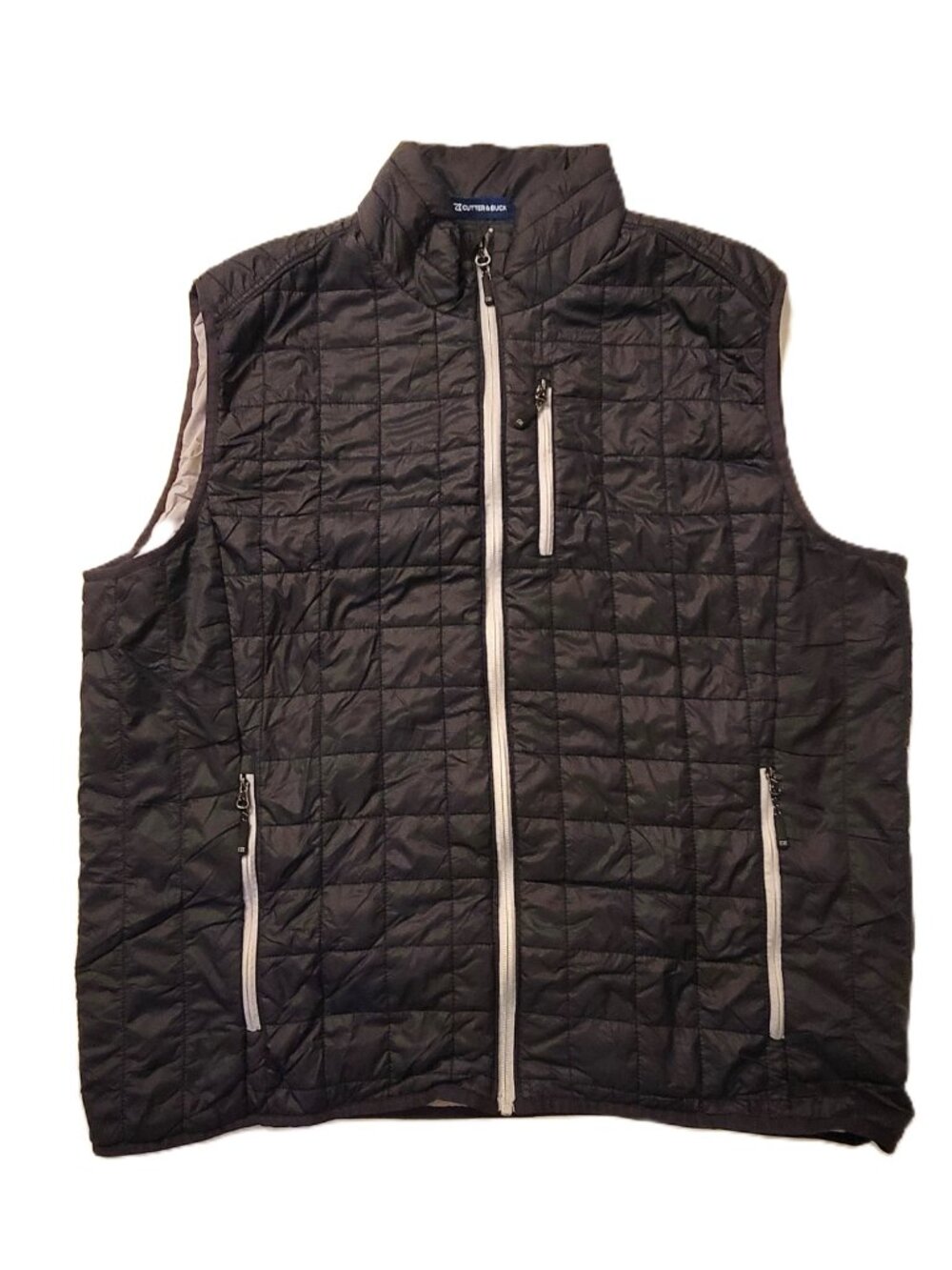 Cutter & Buck Rainier PrimaLoft Eco Insulated Puffer Vest Black Men's Size XL